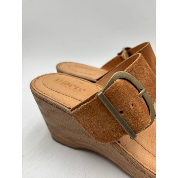 Børn Shoes EMILY BR0036037 Women's NEW Platform Sandals Tan US Size 9 NIB - Picture 3 of 11